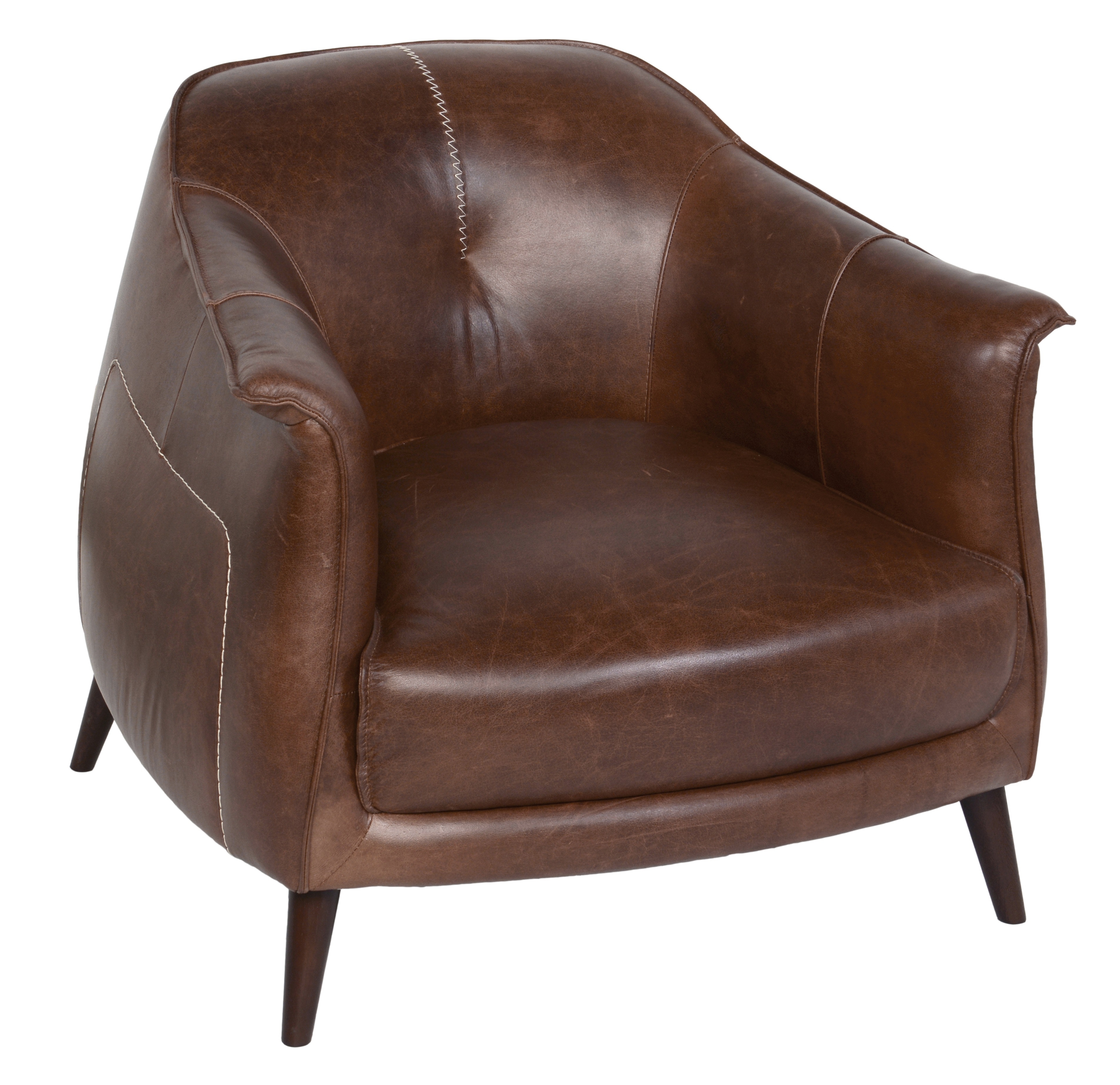 Classic leather club discount chair